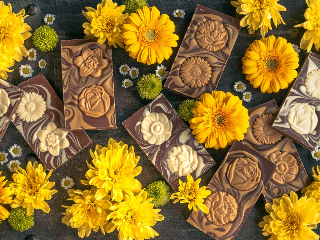 The Good Tempered Chocolate Company Spring Flower Slabs 