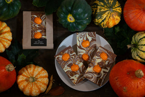 The Good Tempered Chocolate Company Halloween Orange Pumpkin Slab